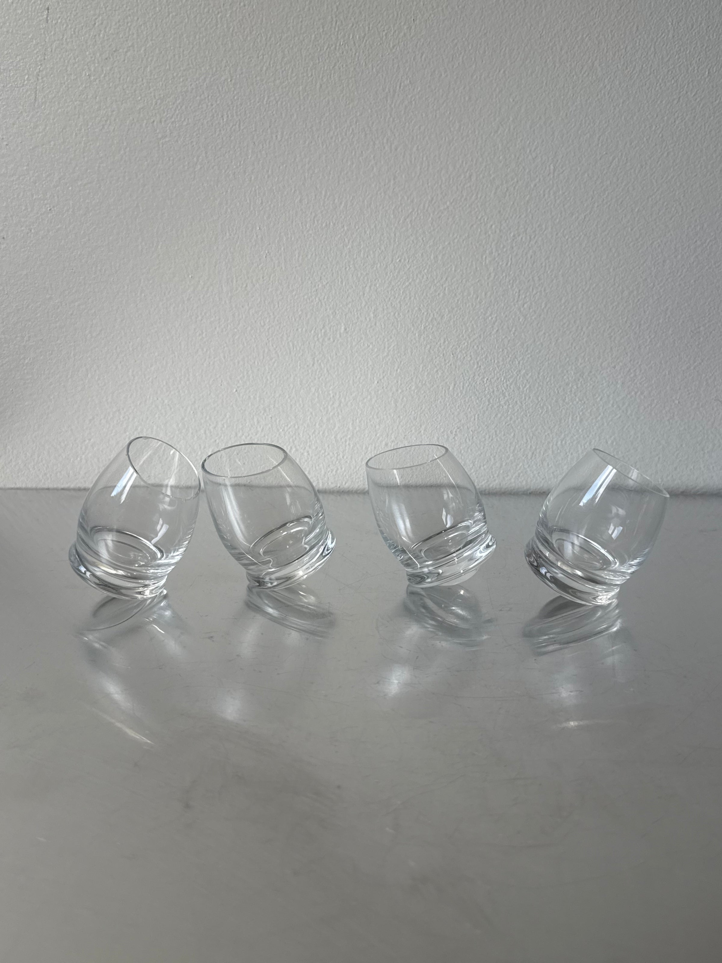 Set of 4 German Rosenthal Studio Line Shooter Glasses