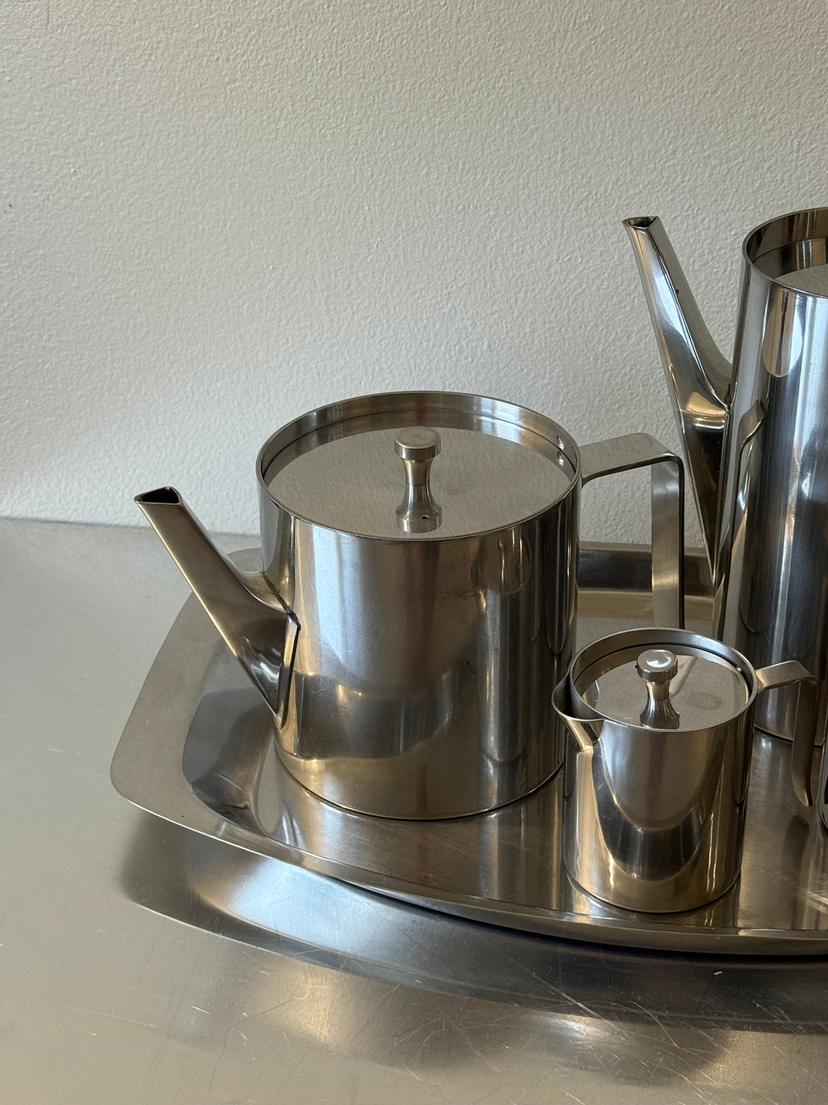 Modernist Stainless Coffee Set