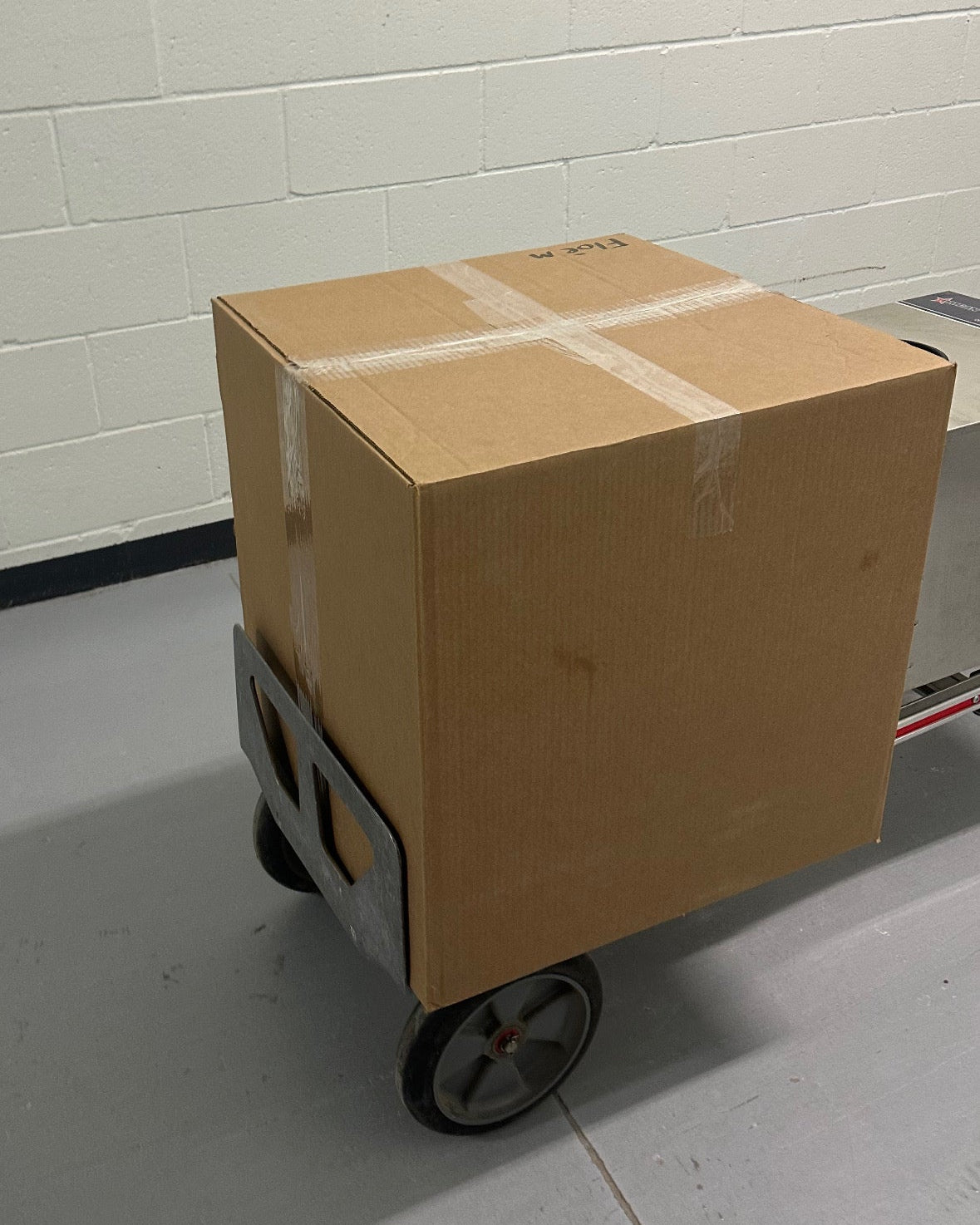 Shipping box ready for pickup