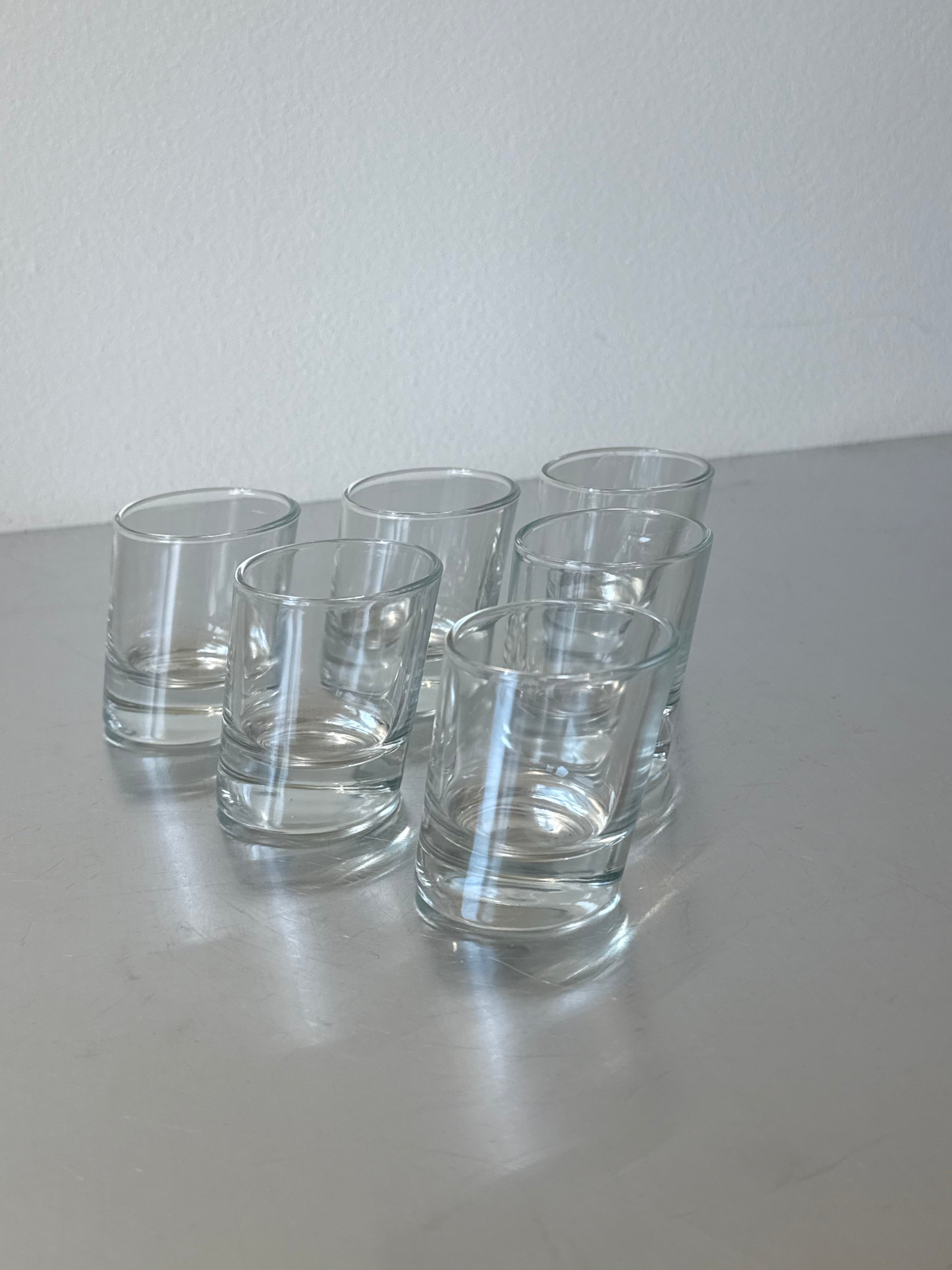 Set of 6 Borgonovo Pisa Italian Shooter Glasses