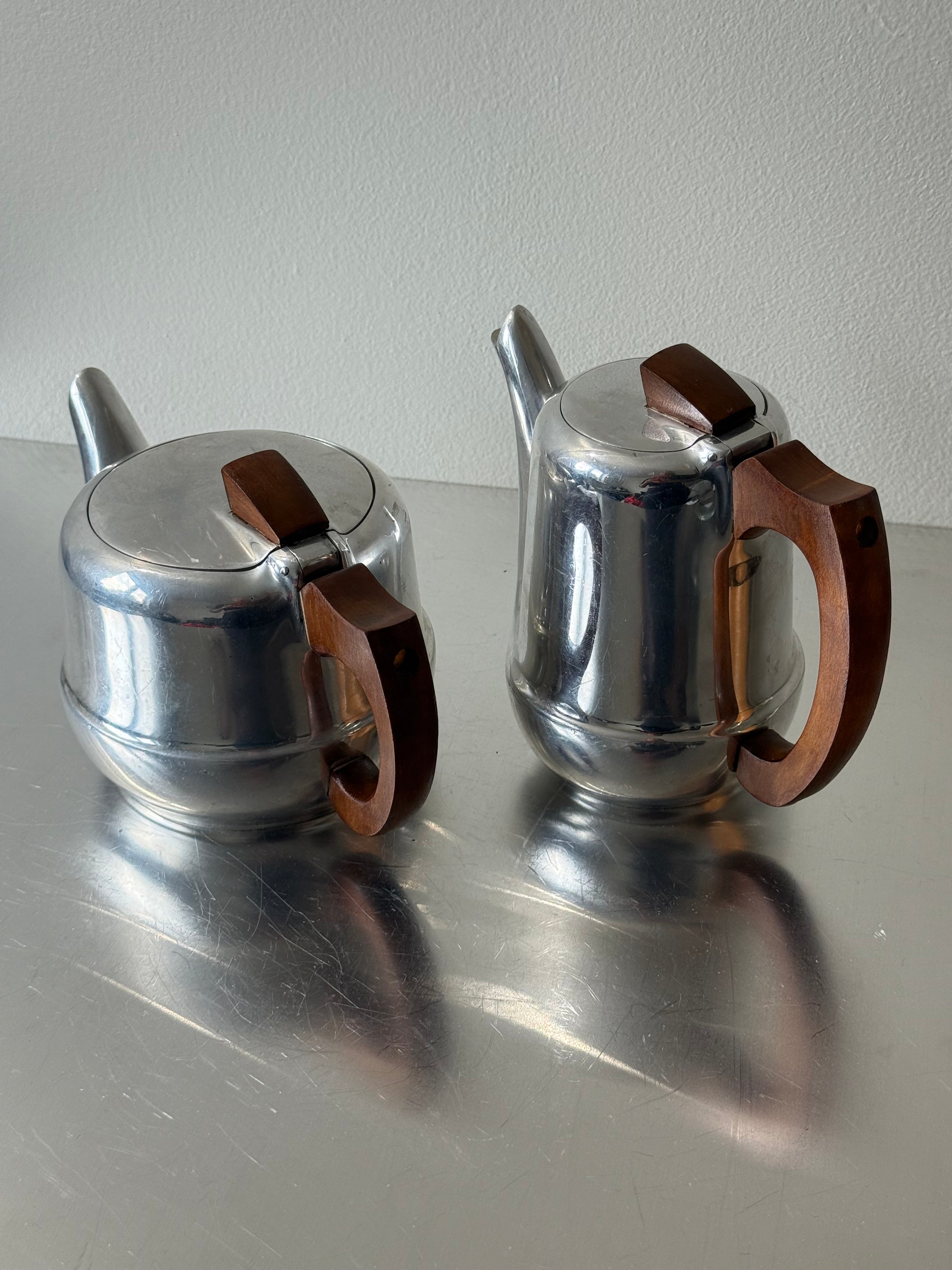 Vintage British Picquot Ware Tea Coffee Set