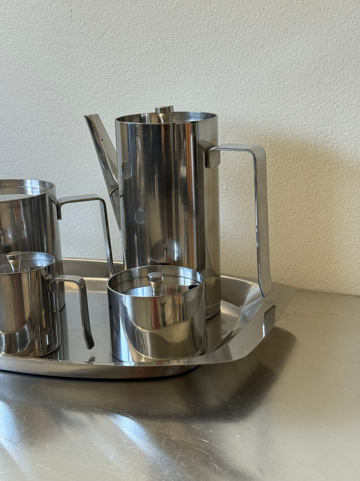 Modernist Stainless Coffee Set