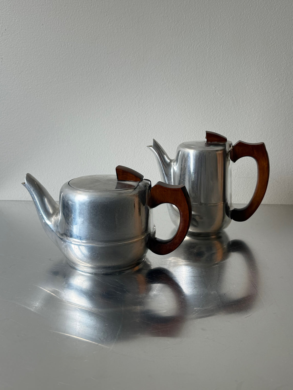 Vintage British Picquot Ware Tea Coffee Set