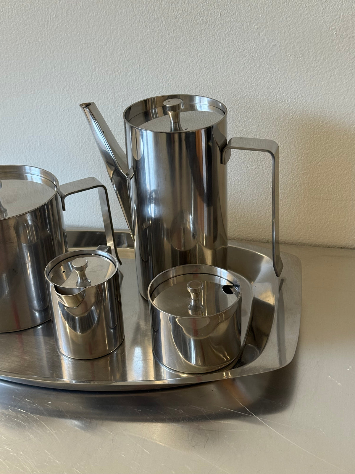 Modernist Stainless Coffee Set