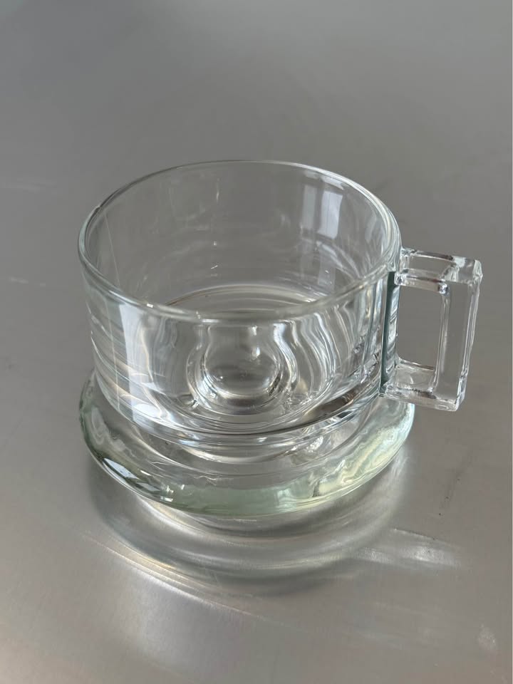 Set of 3 Vintage Espresso Glasses Joe Colombo Arno Series