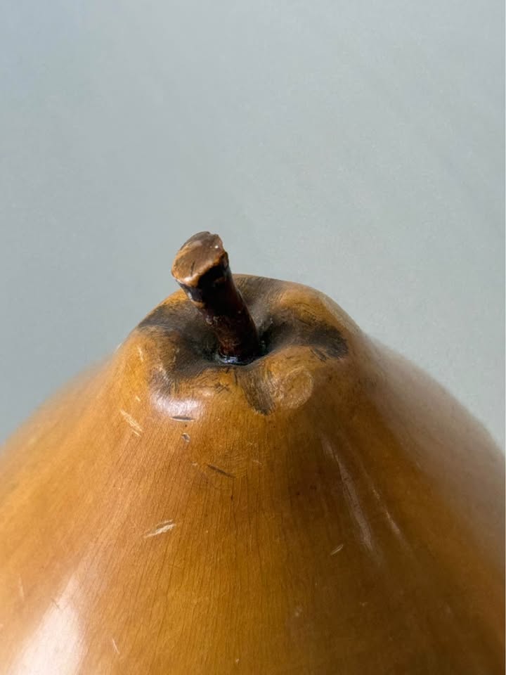 Italian Pear Shape Wooden Caddy