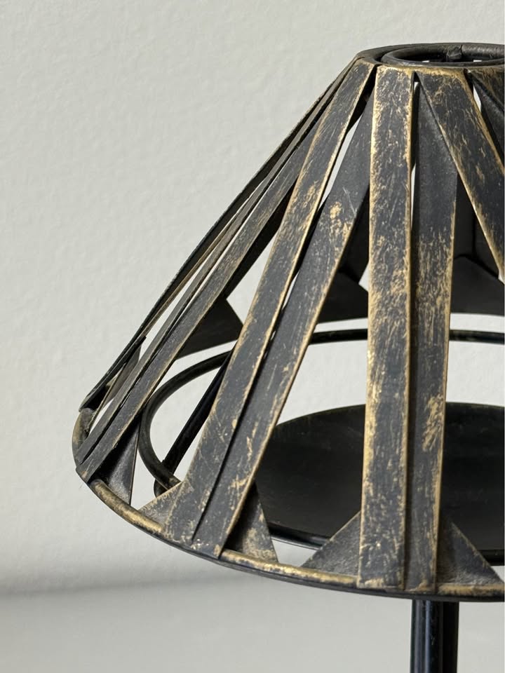 Vintage Chandelier Iron Centerpiece Lamp
