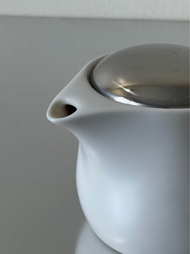 Vintage Modern Porcelain Tea Pot