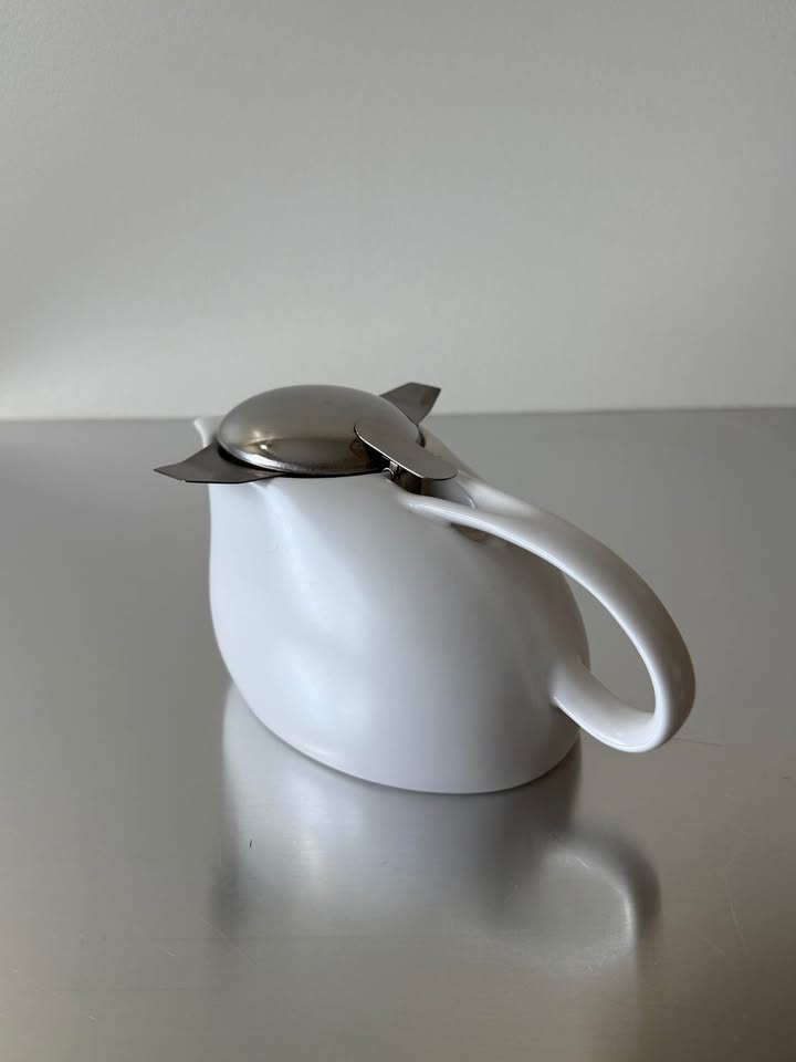 Vintage Modern Porcelain Tea Pot