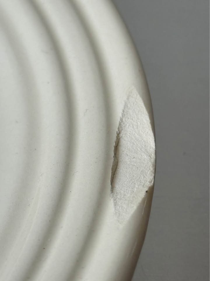 Set of 4 Divided Vintage Staud Ceramic Plates