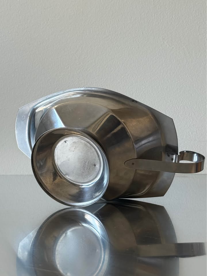 Vintage Stainless Steel Saucer Service Plate