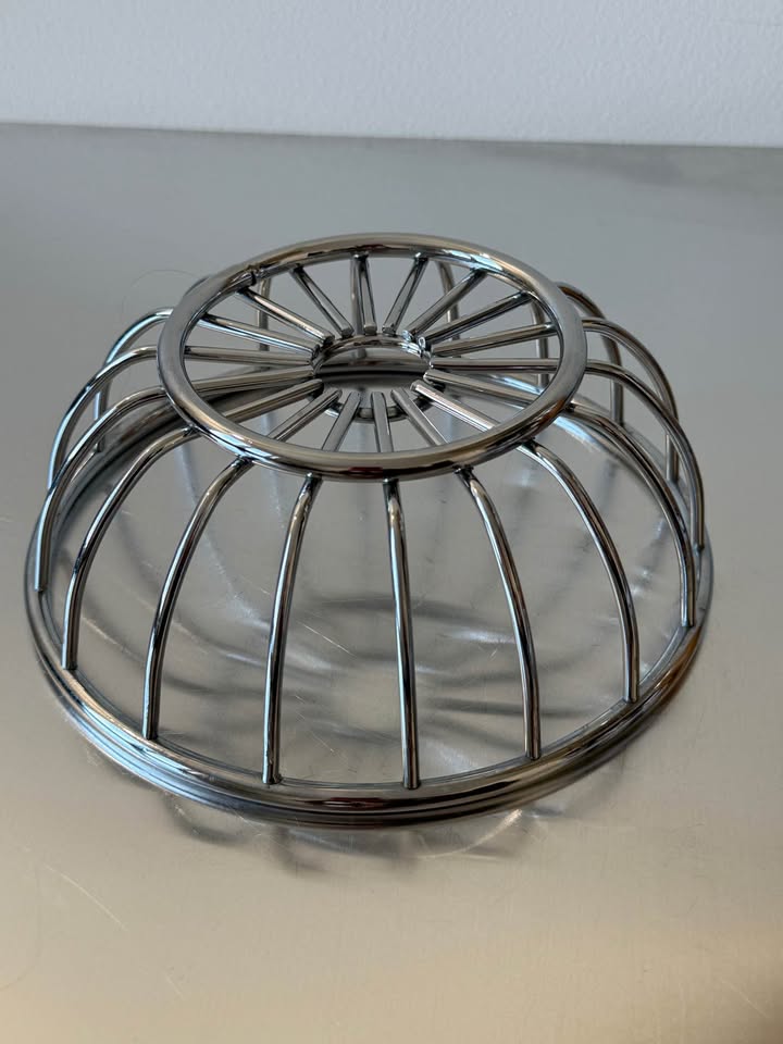 Chrome Stainless Steel Wired Fruit Bowl
