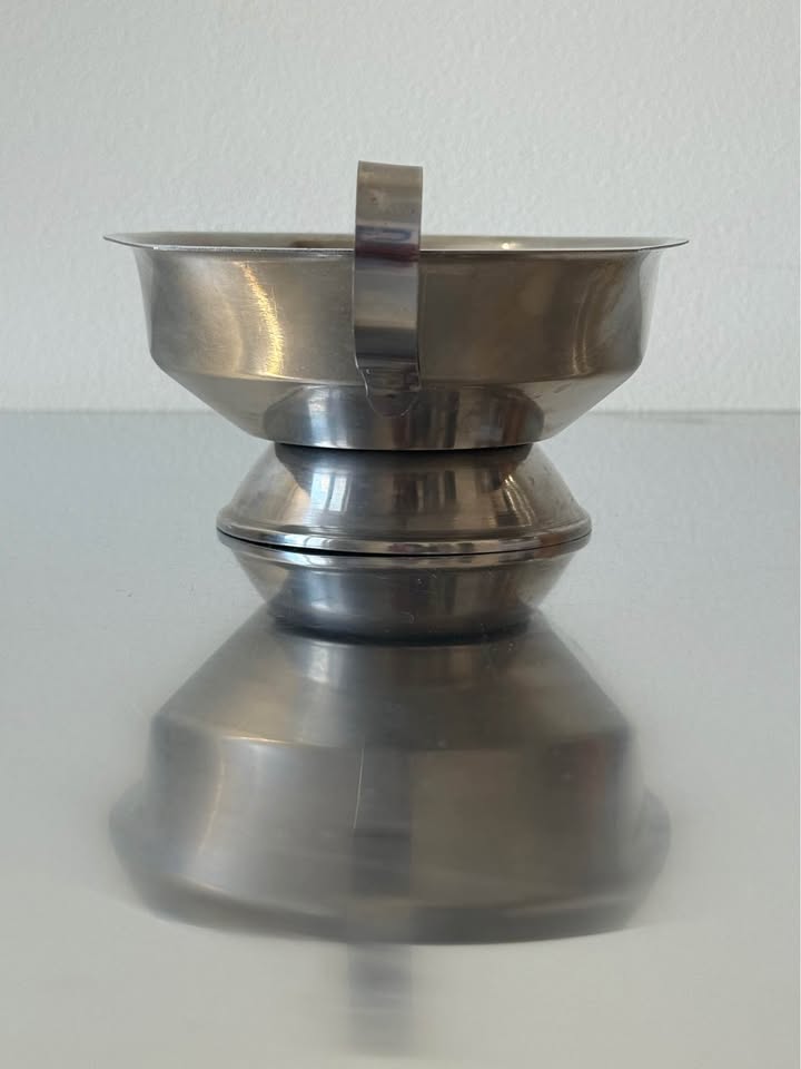 Vintage Stainless Steel Saucer Service Plate