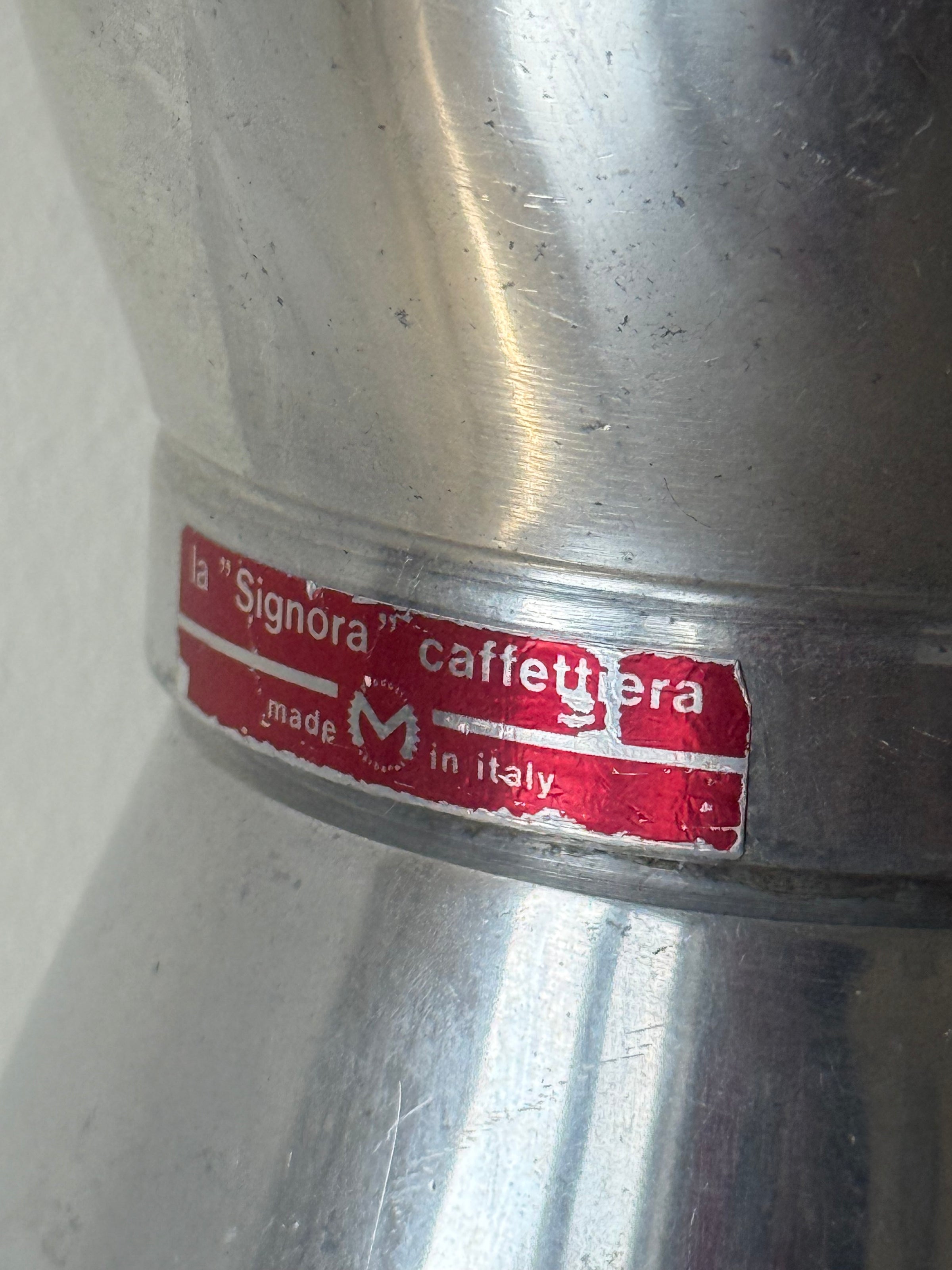 Vintage Italian Espresso Coffee Maker La Signora Caffettiera Moka Pot