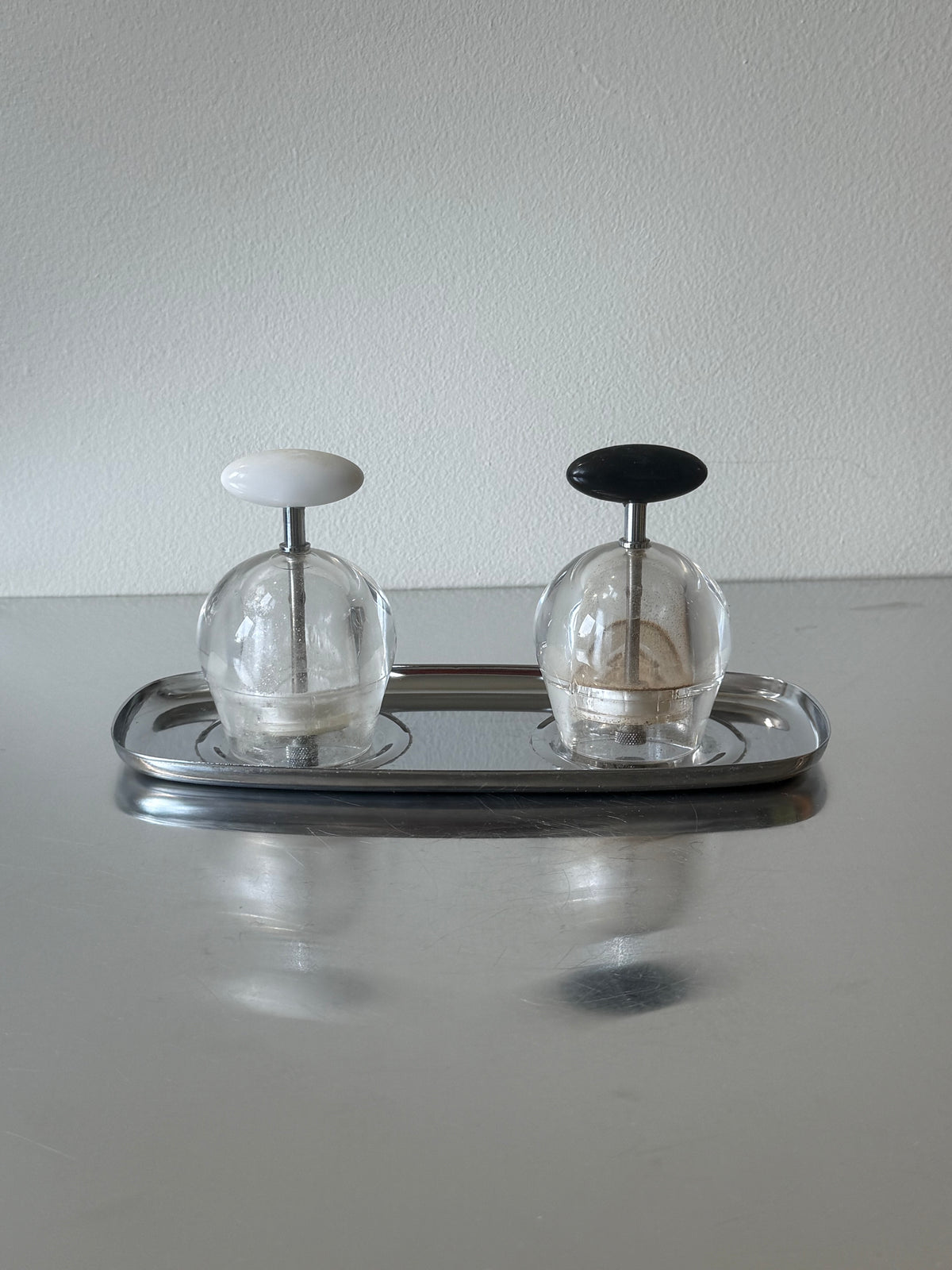 Peppino Vintage Salt & Pepper
Shakers with Plate by C.Jorgensen
for Bodum