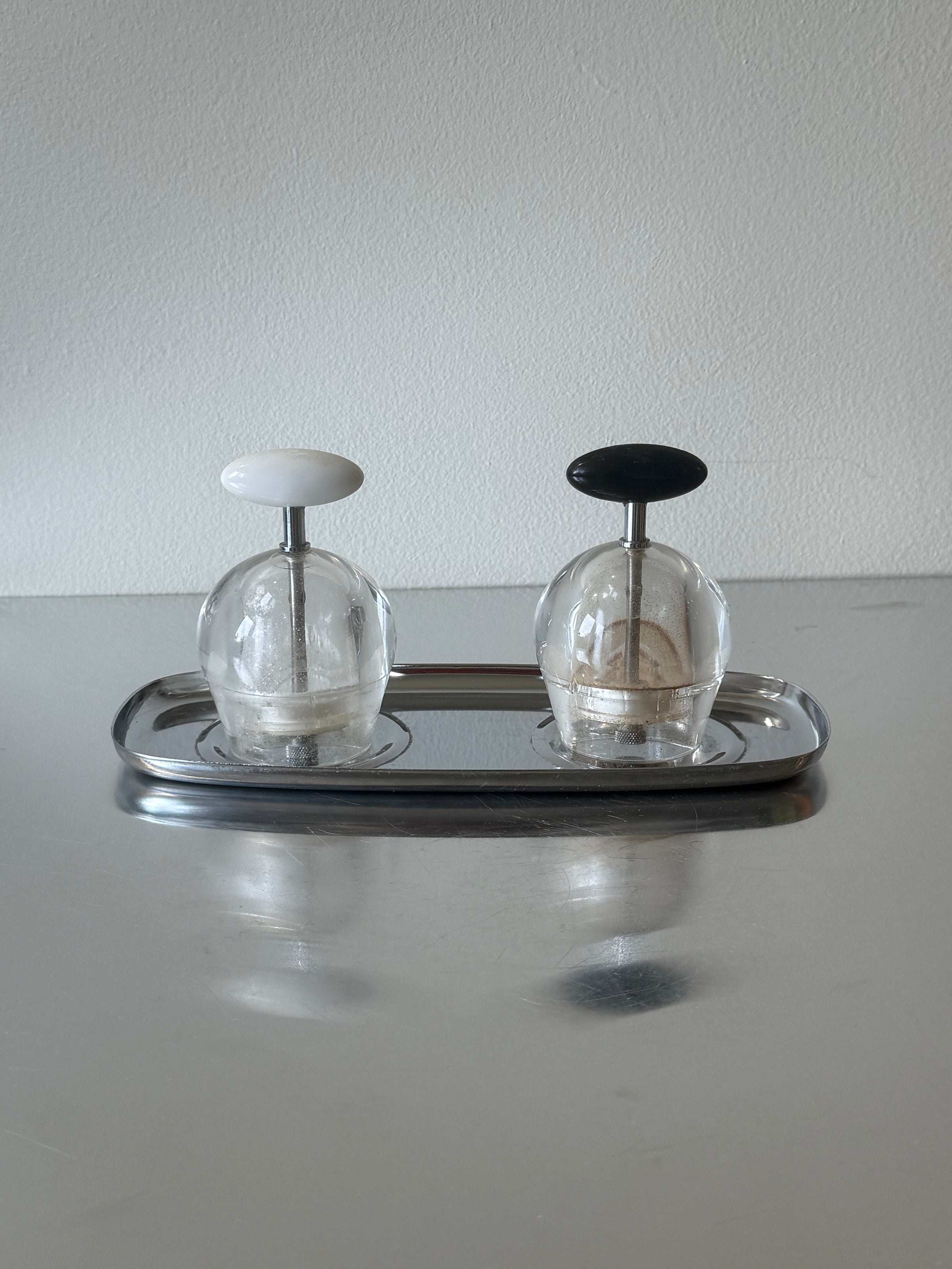 Peppino Vintage Salt & Pepper
Shakers with Plate by C.Jorgensen
for Bodum