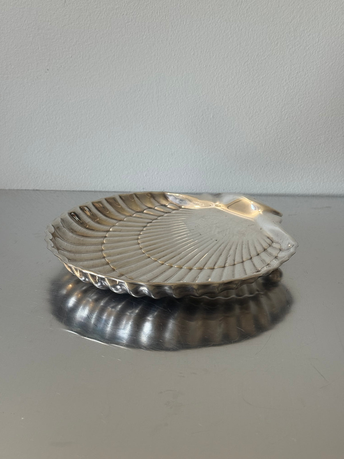Birks Silver Footed Scalloped Shell Dish