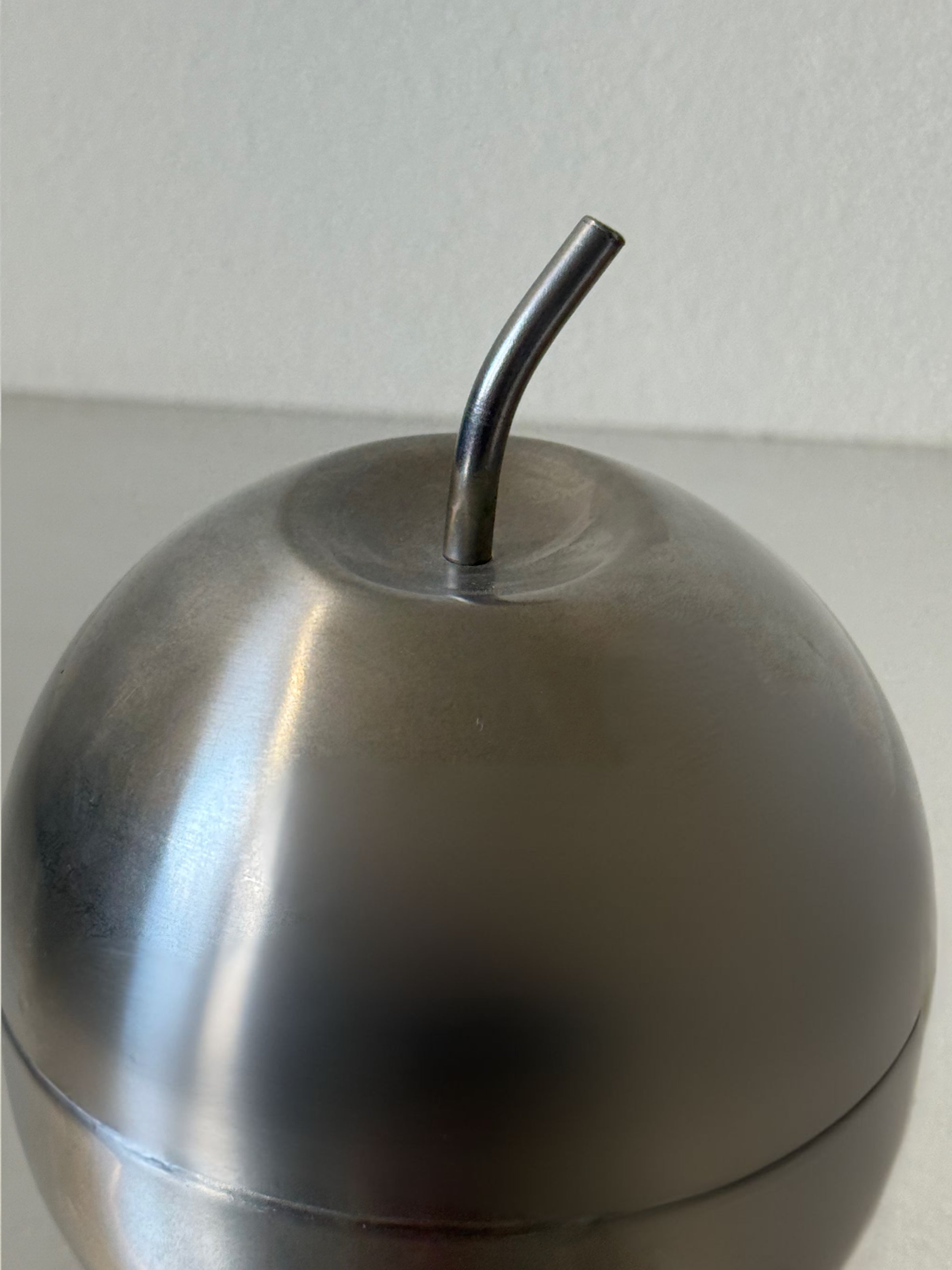 Vintage Morinox Italian Stainless Steel Apple Shaped Sugar Dish