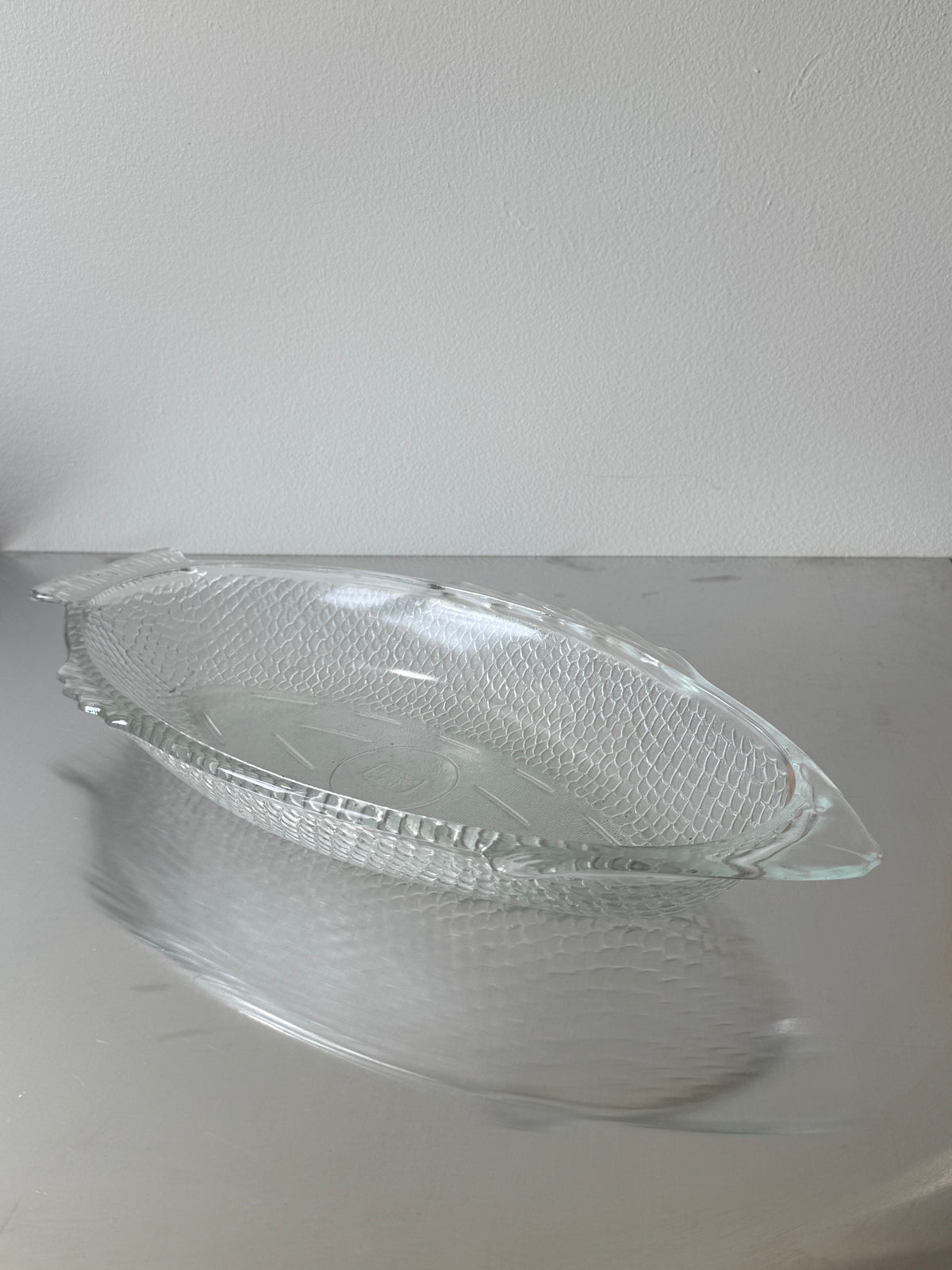 Vintage Fish Service Glass Plate