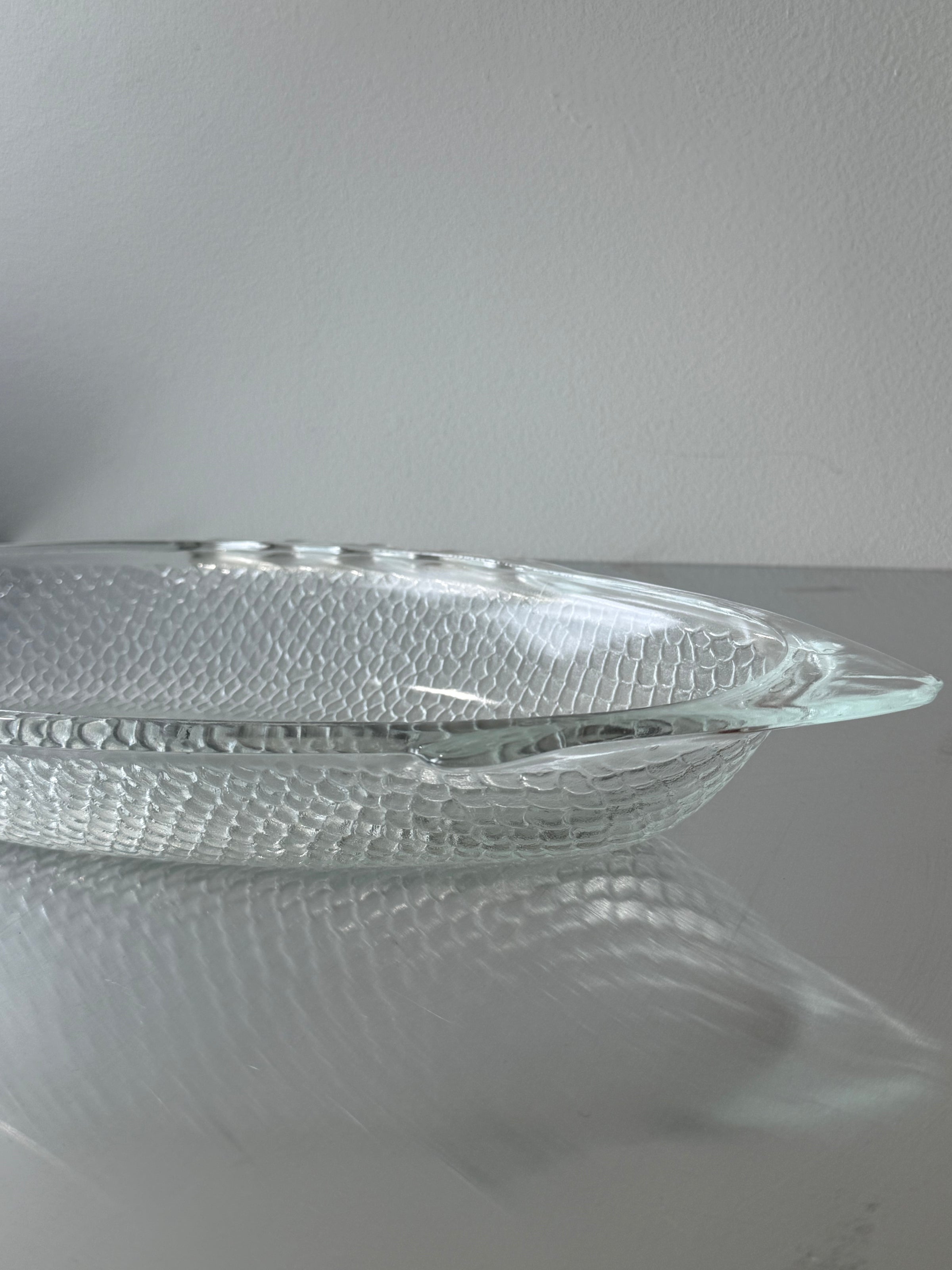 Vintage Fish Service Glass Plate