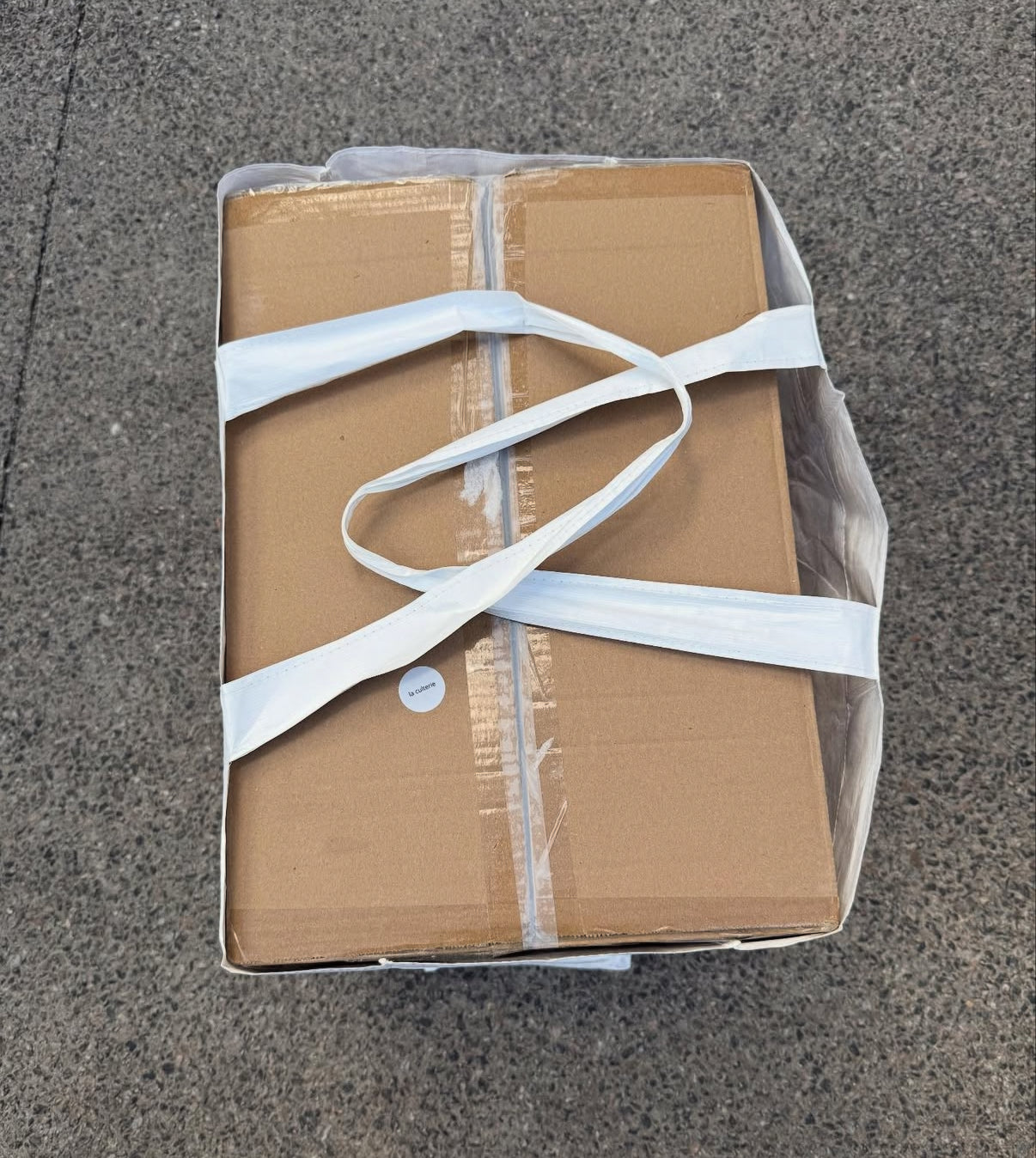 Shipping box prepared