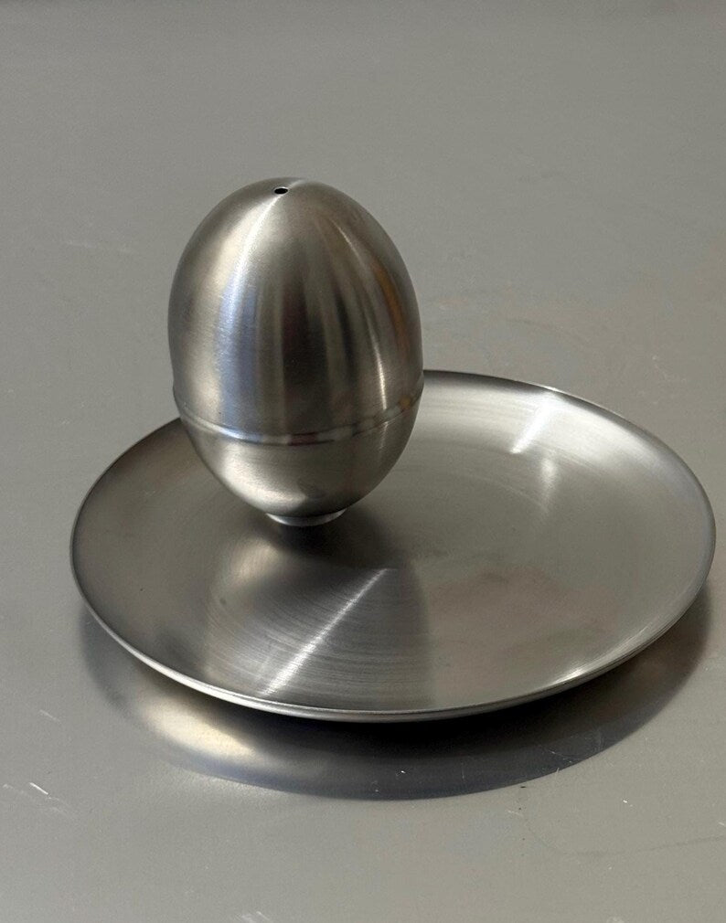 Retro Vintage Stainless Egg Server Set